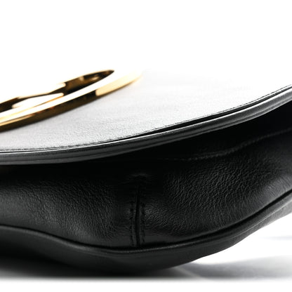 Gucci Roxy Calfskin Blondie Chain Shoulder Flap Bag Black 10 of 10
