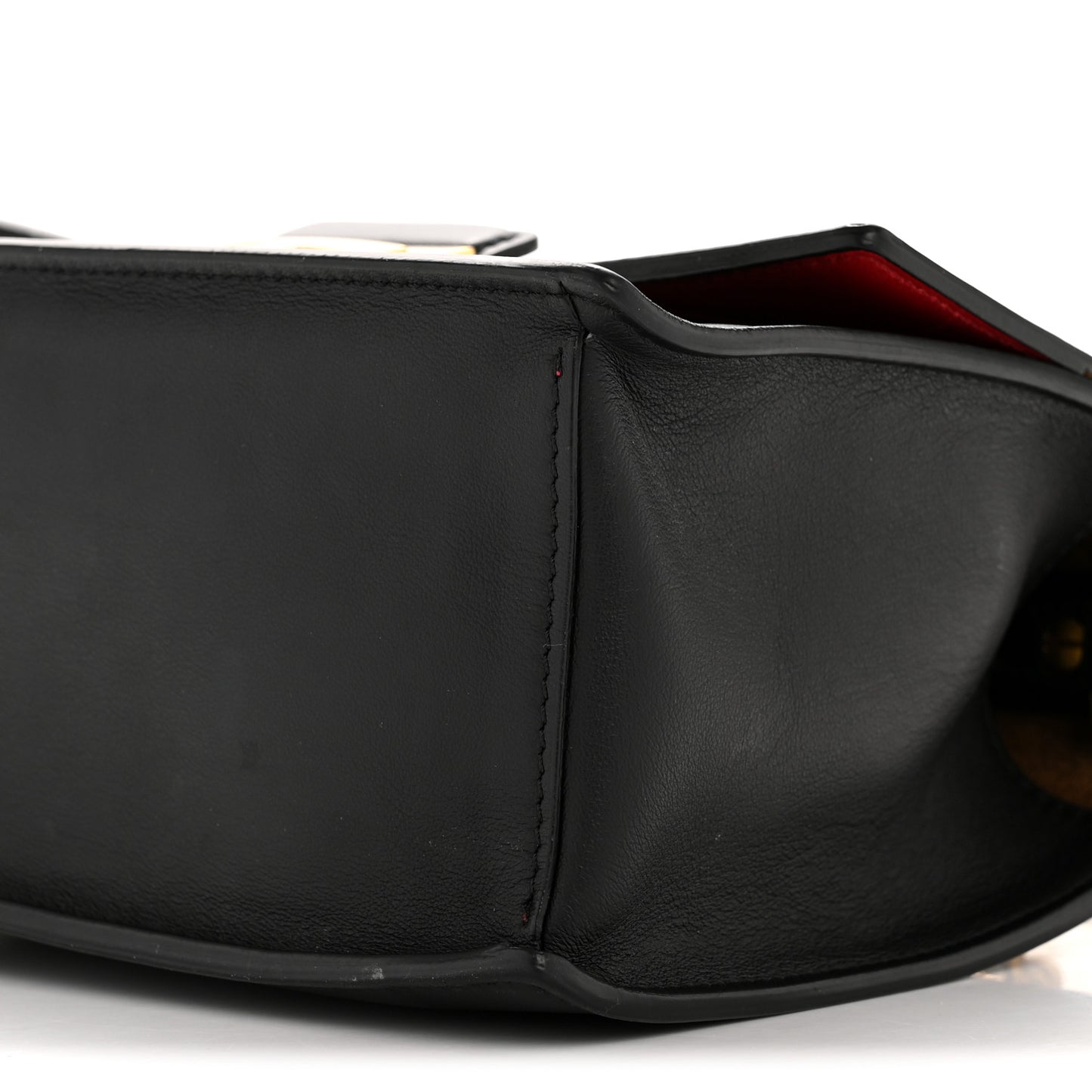 Vitello Grace Matte Small Kan U Shoulder Bag Black
