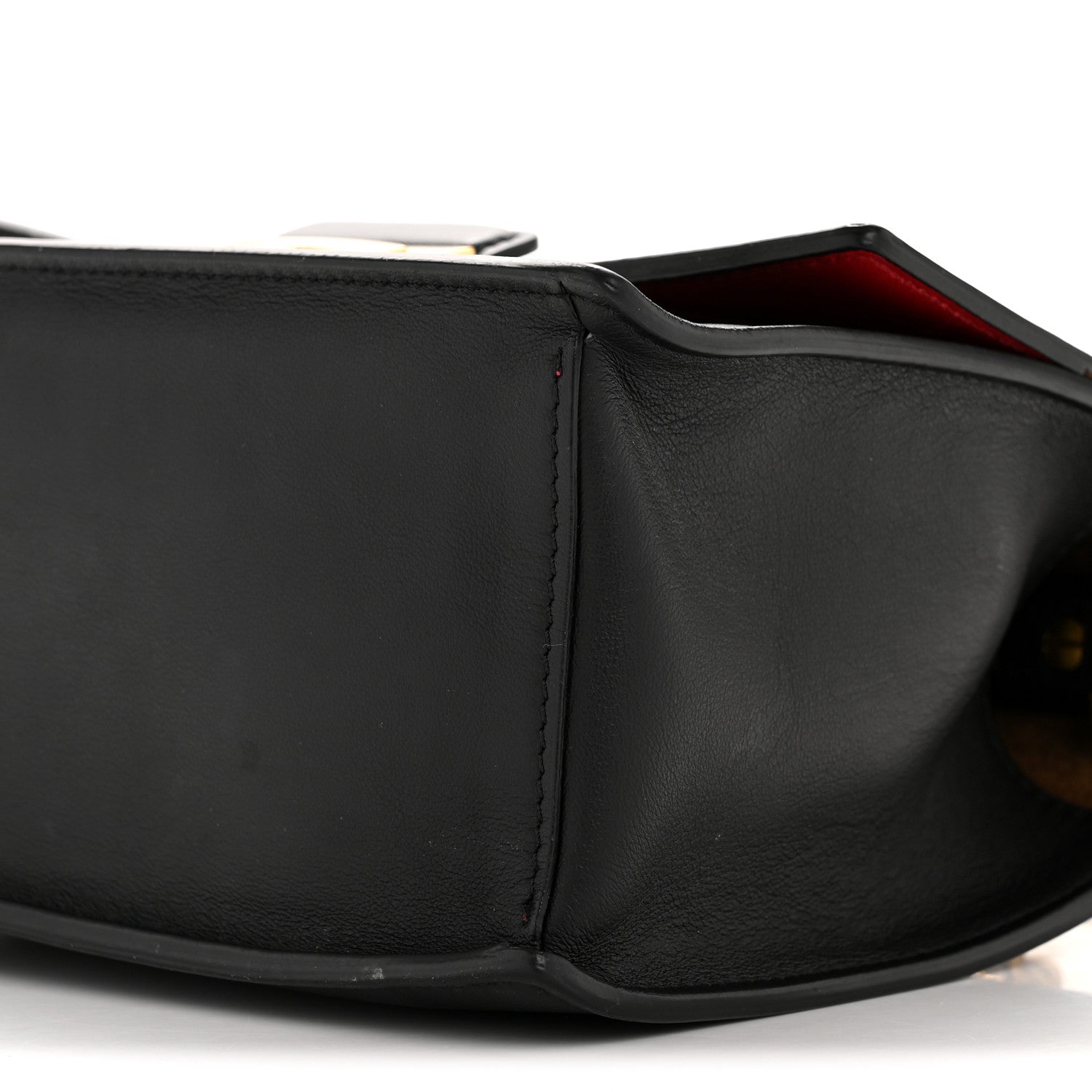 Fendi Vitello Grace Matte Small Kan U Shoulder Bag Black 19 of 27