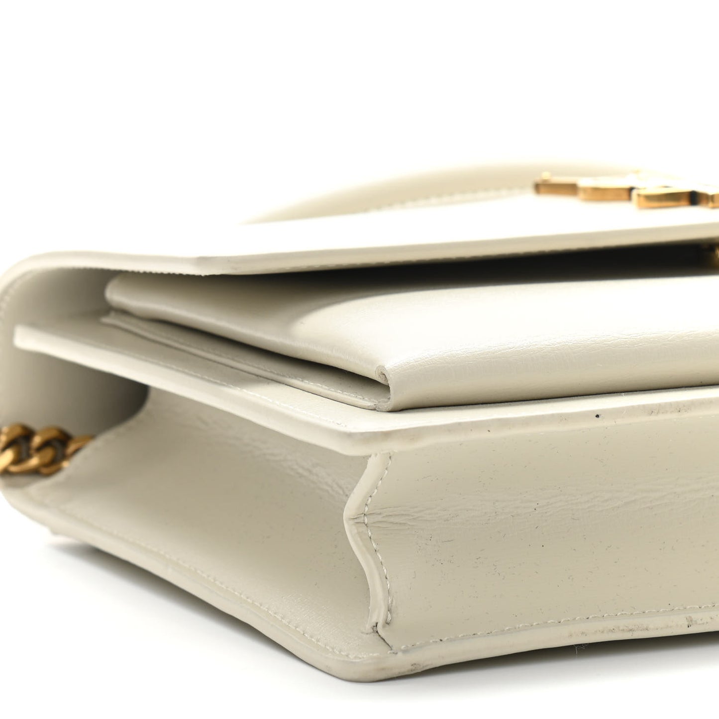 Smooth Calfskin Medium Monogram Sunset Satchel Blanc Vintage
