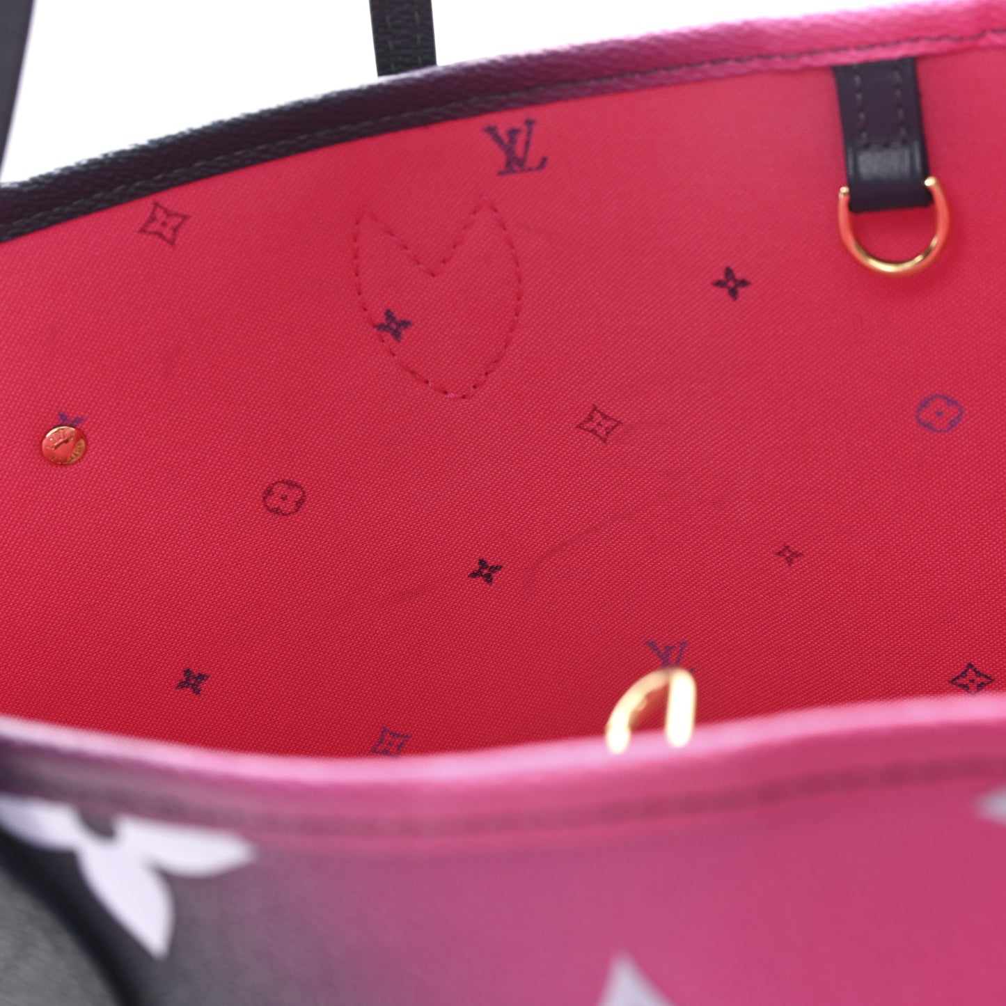 Monogram Giant Spring In The City Neverfull MM Midnight Fuchsia