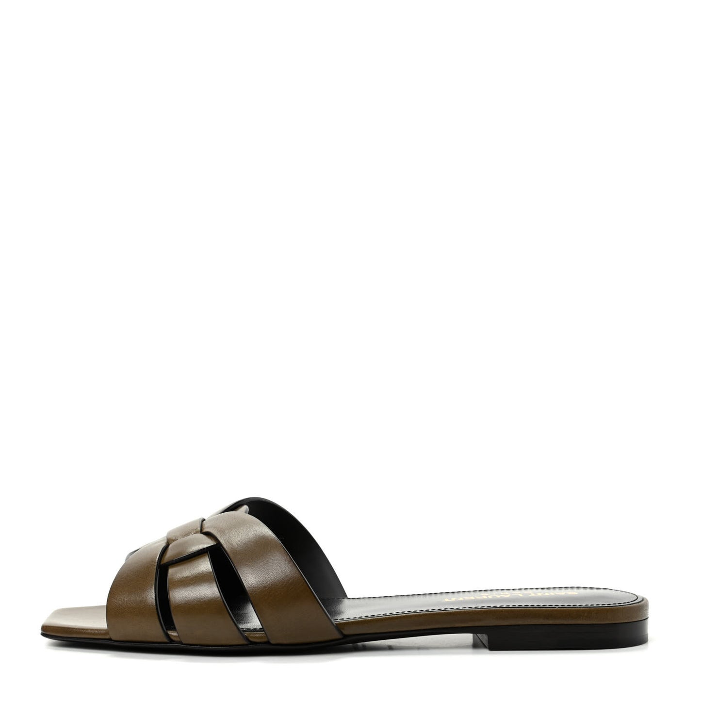 Calfskin Nu Pied 05 Slide Sandals 37 Brown