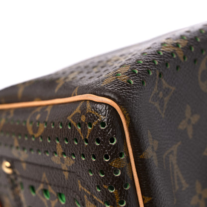 Louis Vuitton Monogram Perforated Speedy 30 Green 9 of 15