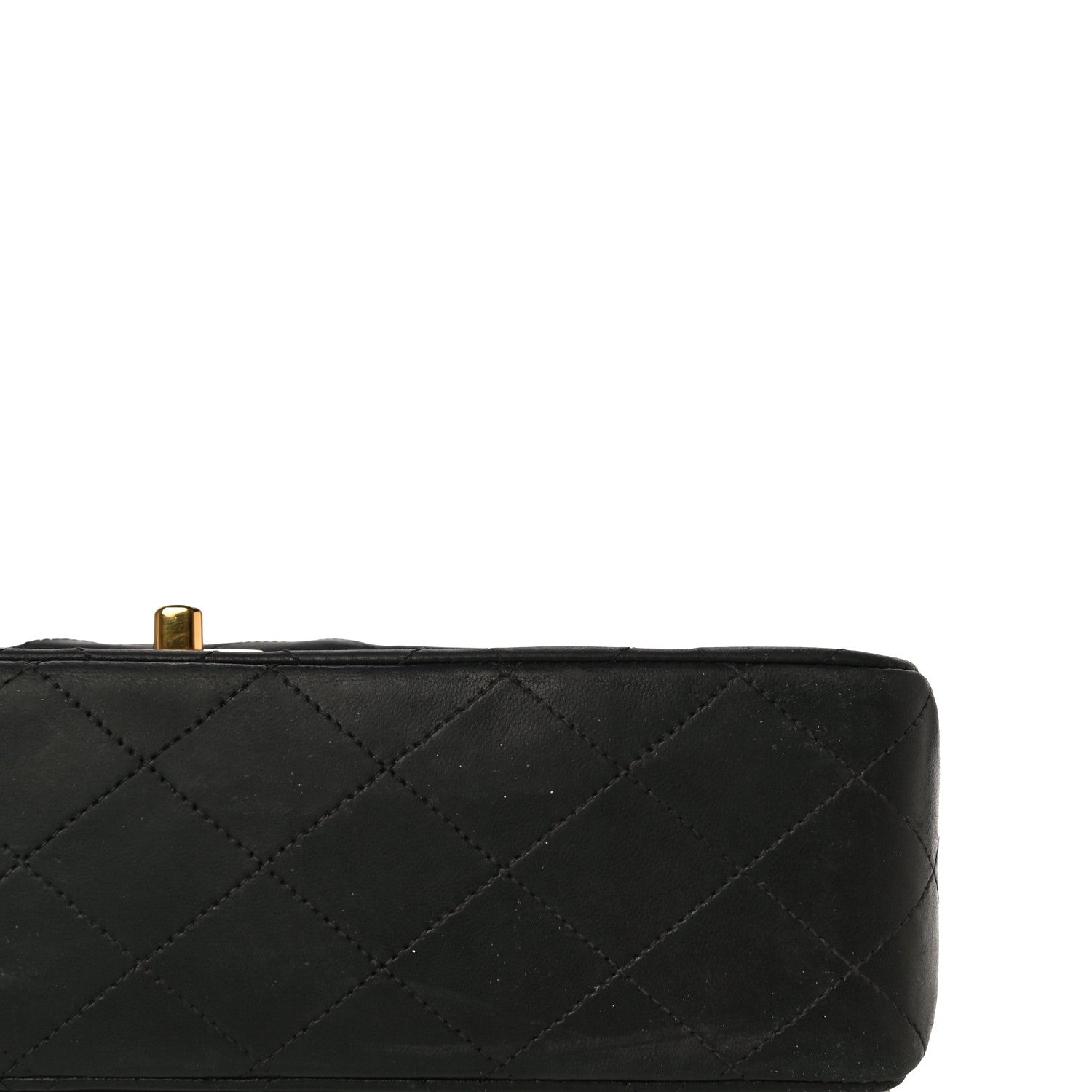 Chanel Lambskin Quilted Medium Double Flap Black 27 of 29