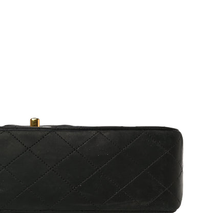 Chanel Lambskin Quilted Medium Double Flap Black 27 of 29