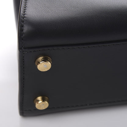 Fendi Vitello Tahiti Burro Medium Peekaboo Iconic Essentially Satchel Black Corda 13 of 13