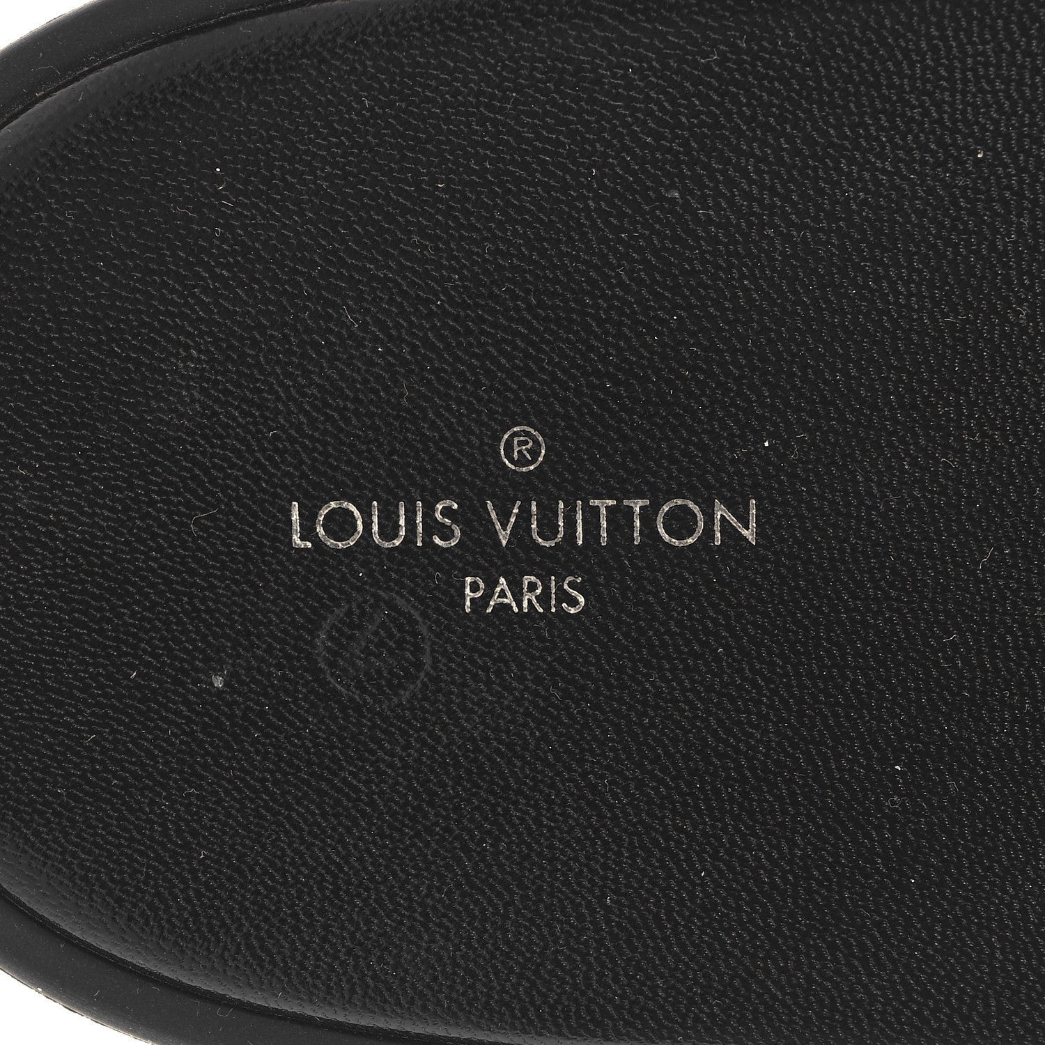 Louis Vuitton Calfskin Logo Sunbath Slide Sandals 38 Black 9 of 10