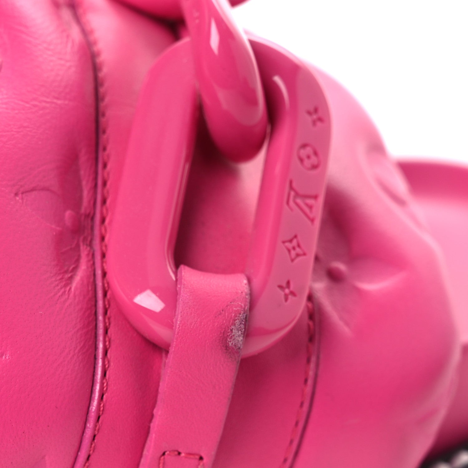 Louis Vuitton Calfskin Embossed Monogram Sunset Flat Comfort Mule 38.5 Rose Pop 11 of 13