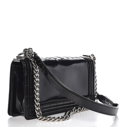 Chanel Glazed Calfskin Medium Boy Flap Black 3 of 9