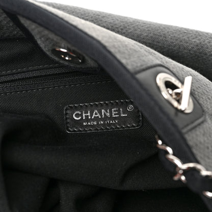 Chanel Canvas Mini Deauville Tote Dark Grey 7 of 11