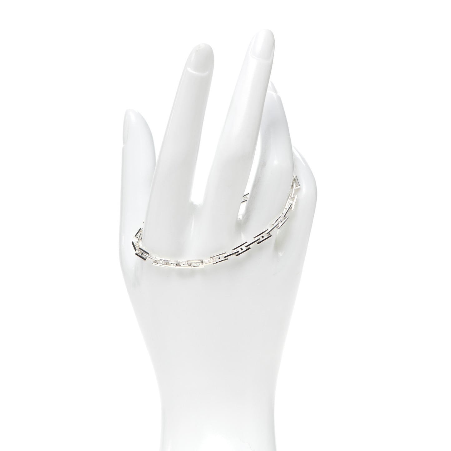 Sterling Silver H Logo Hercules Link Bracelet