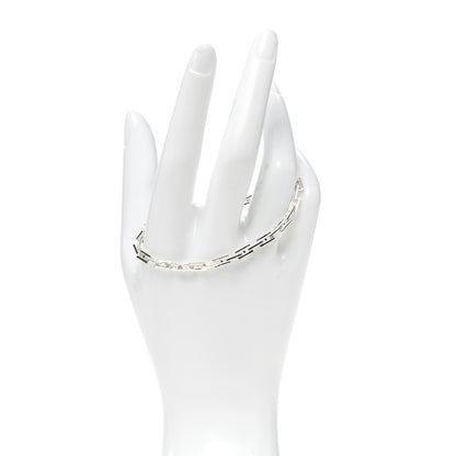 Hermes Sterling Silver H Logo Hercules Link Bracelet 2 of 5
