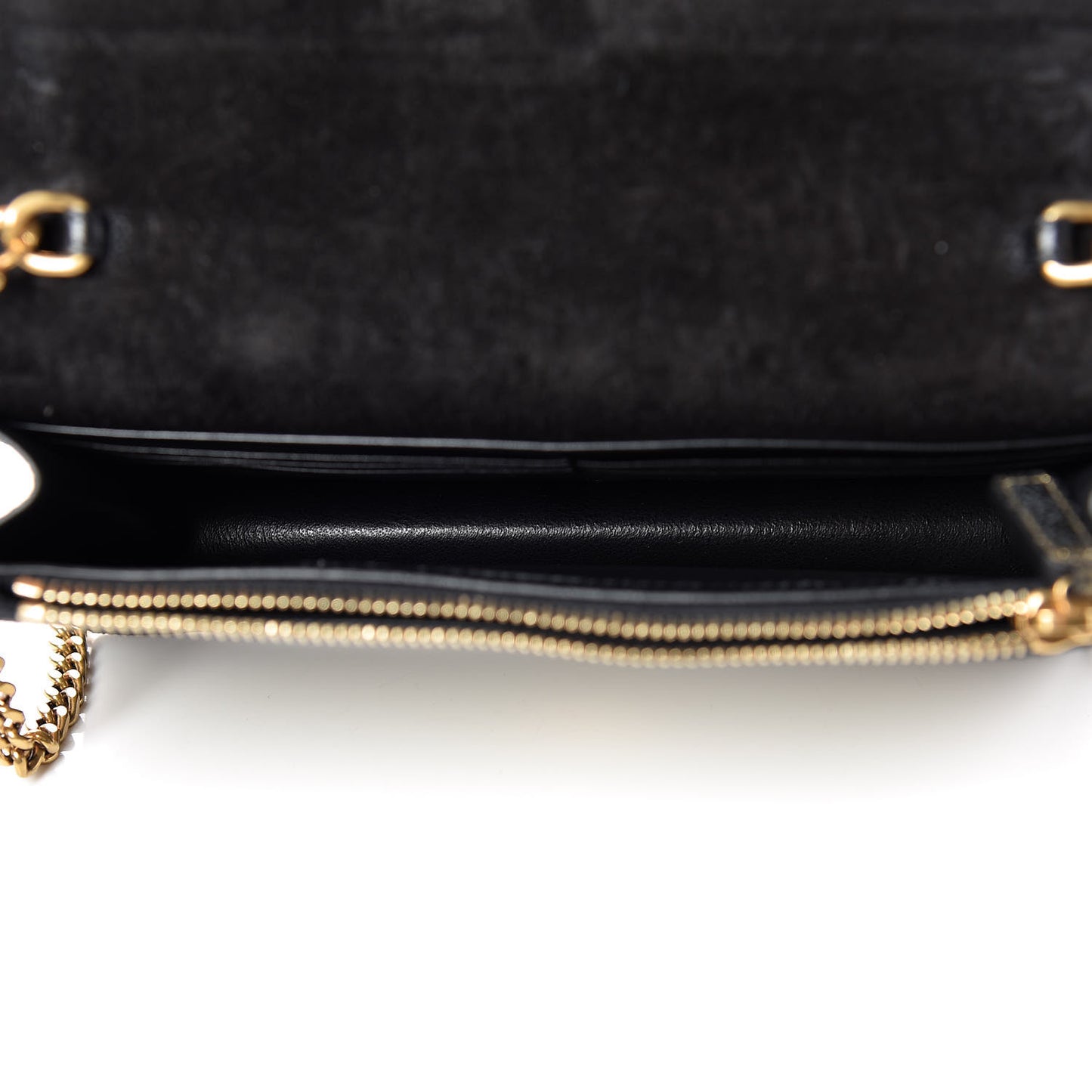 Metallic Calfskin Classic Monogram Kate Tassel Satchel Gold