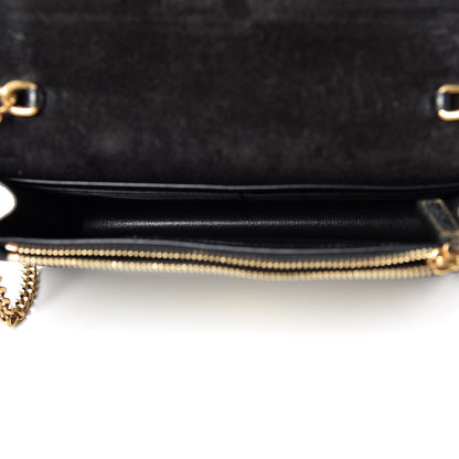 Saint Laurent Metallic Calfskin Classic Monogram Kate Tassel Satchel Gold 7 of 10