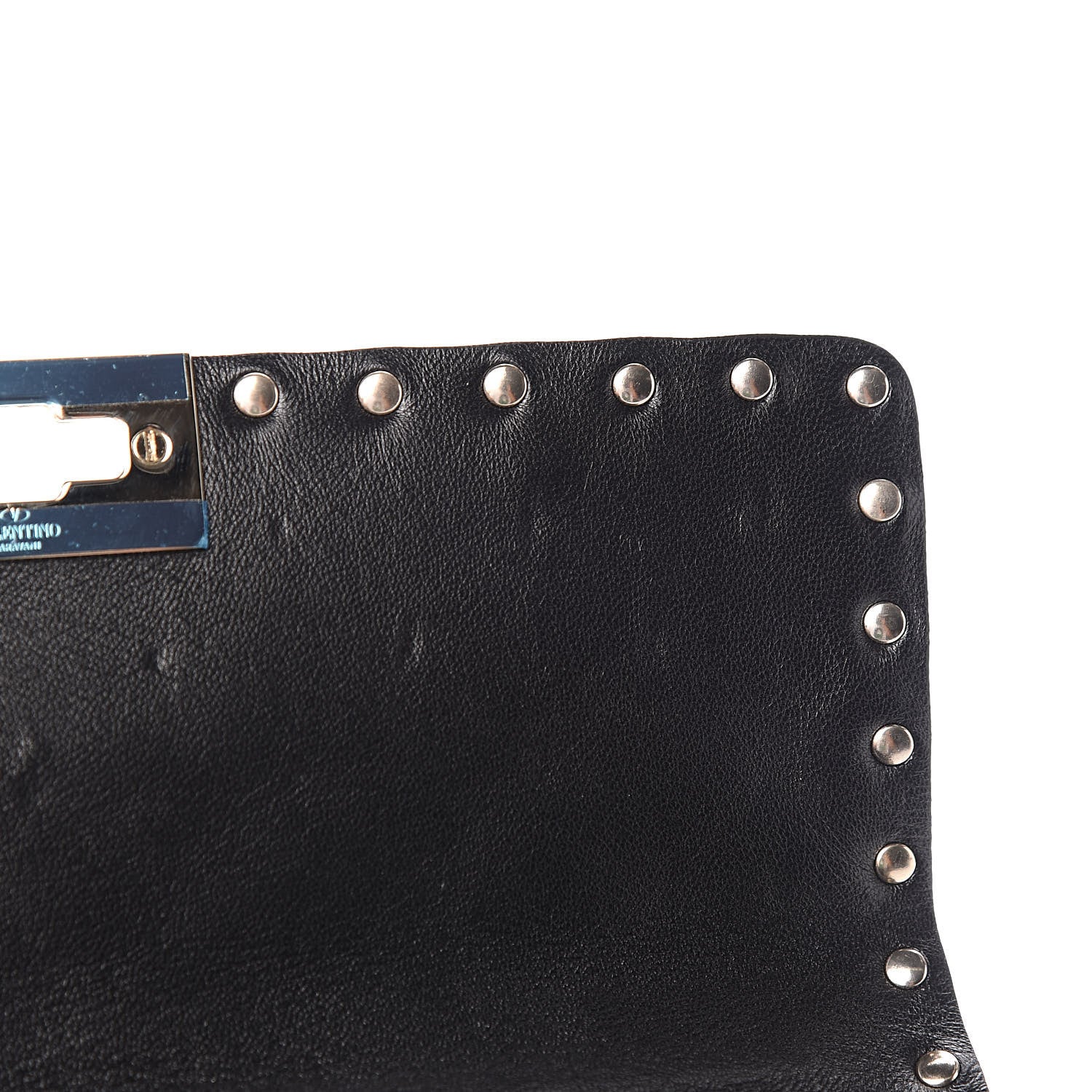 Valentino Garavani Lambskin Medium Rockstud Spike Shoulder Bag Black 7 of 11
