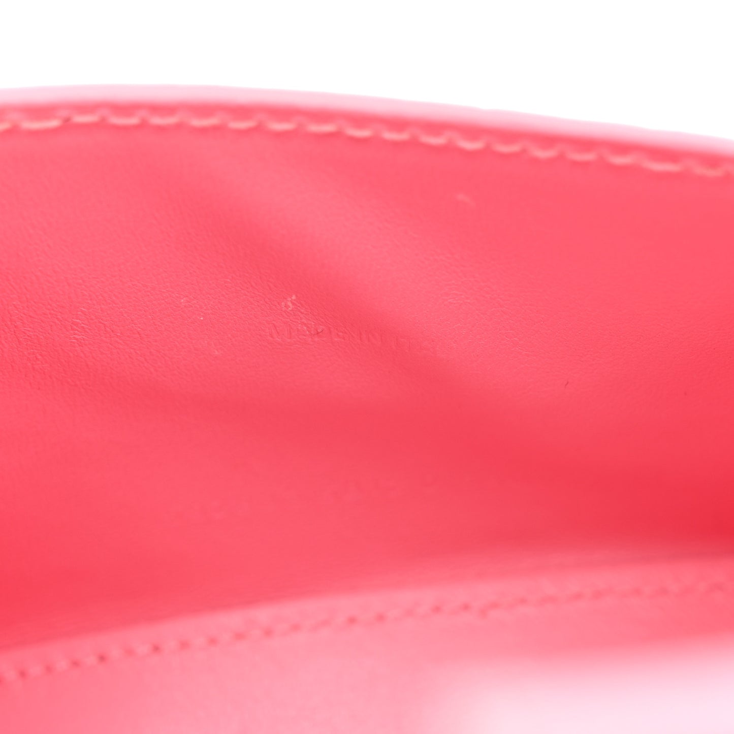 Shiny Calfskin Crocodile Embossed Hourglass Top Handle Bag XS Sweet Pink