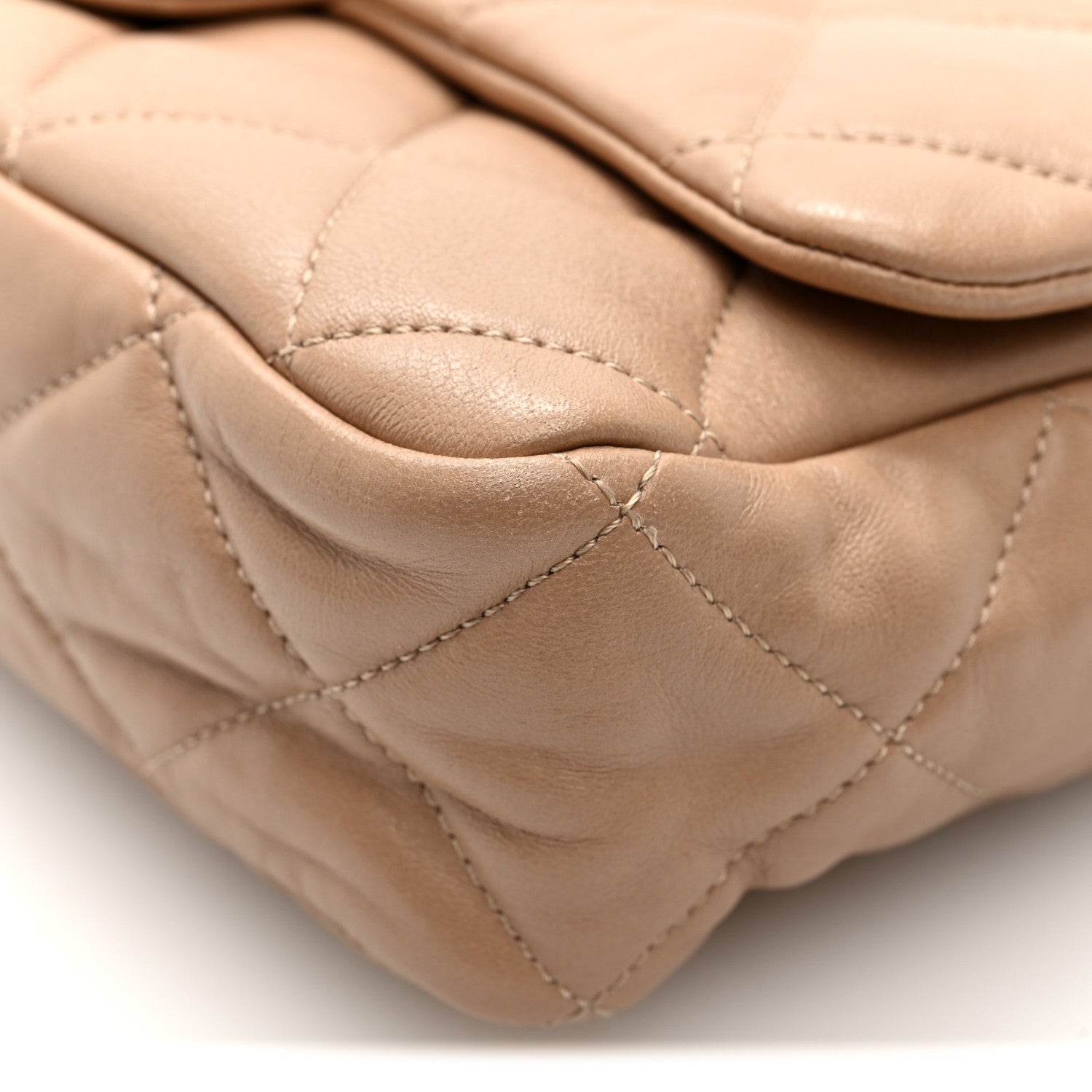 Chanel Lambskin Quilted Large CC Funky Town Flap Beige 10 of 10