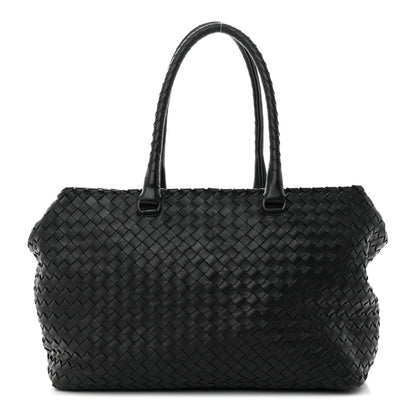 Bottega Veneta Nappa Intrecciato Ayers Brick Tote Black 1 of 15