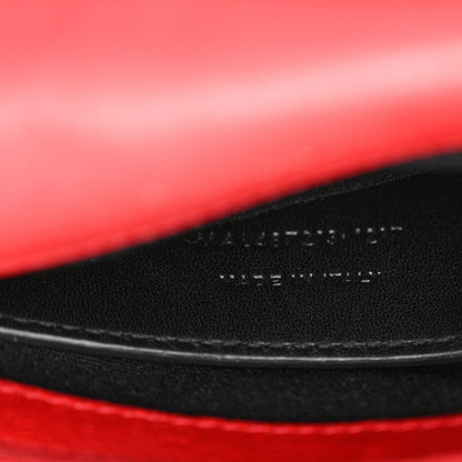 Saint Laurent Sheepskin Matelasse Chevron Monogram Medium College Bag Rouge 7 of 16