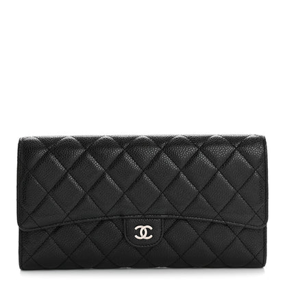 Chanel Caviar Quilted Travel Wallet Black 1 of 11