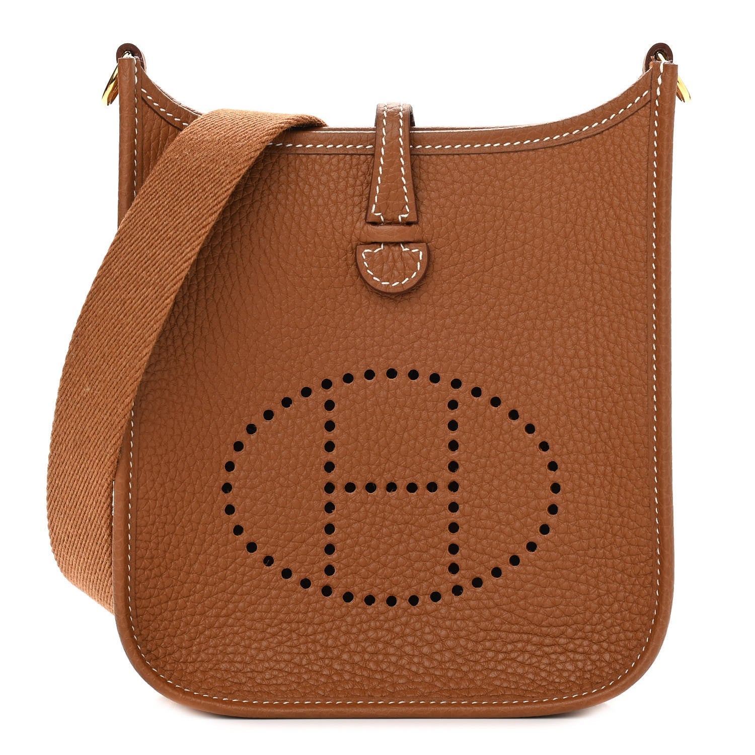 Hermes Taurillon Clemence Evelyne TPM Gold 1 of 11