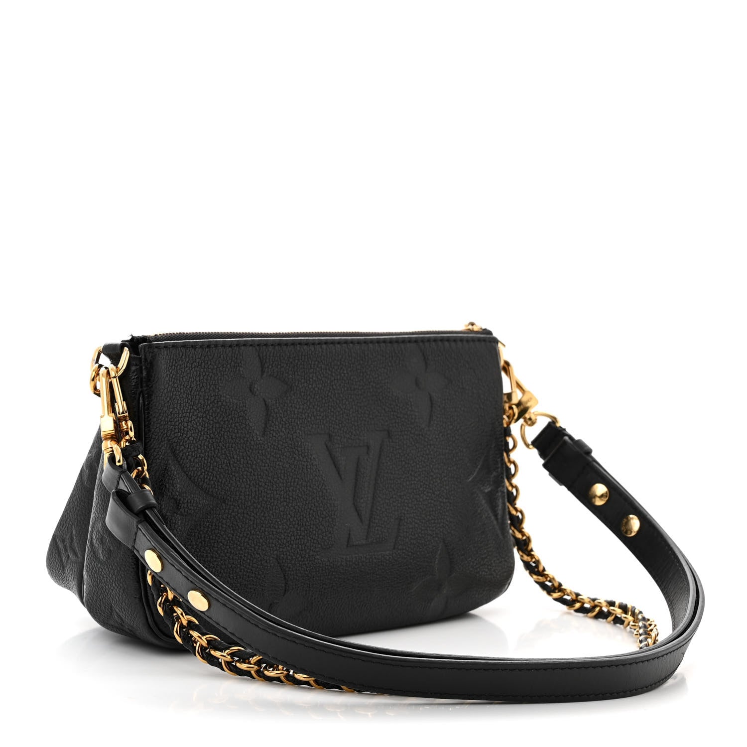 Louis Vuitton Empreinte Monogram Giant Multi Pochette Accessories Black 3 of 10