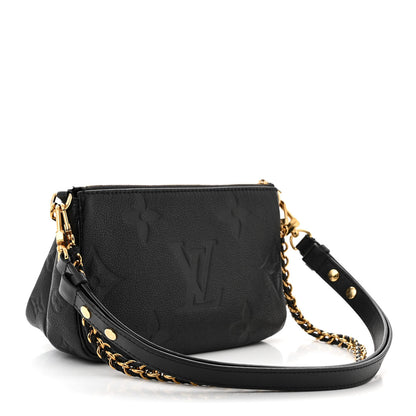 Louis Vuitton Empreinte Monogram Giant Multi Pochette Accessories Black 3 of 10