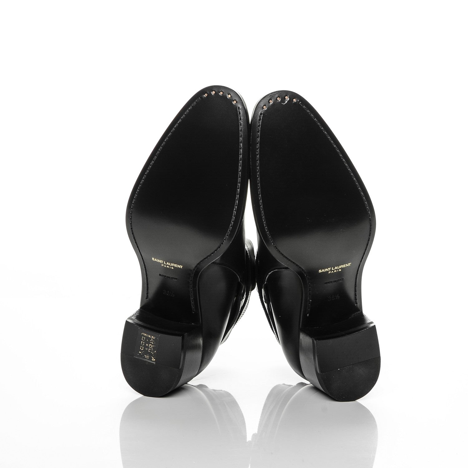 Saint Laurent Smooth Jodhpur Calfskin Blake Ankle Boots 36.5 Black 5 of 7