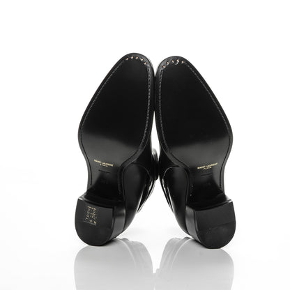 Saint Laurent Smooth Jodhpur Calfskin Blake Ankle Boots 36.5 Black 5 of 7