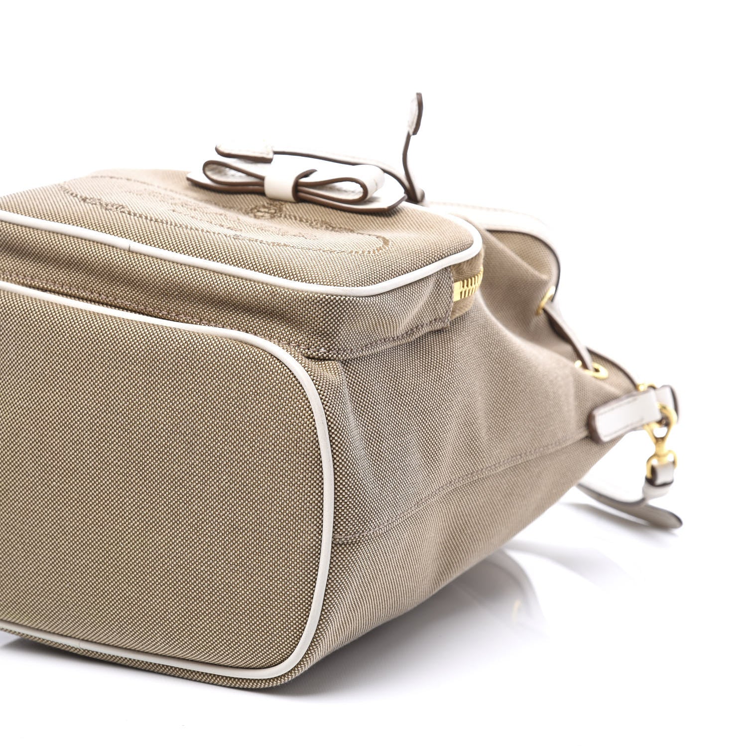 Prada Jacquard Logo Mini Bucket Crossbody Bag Corda Talco 6 of 10