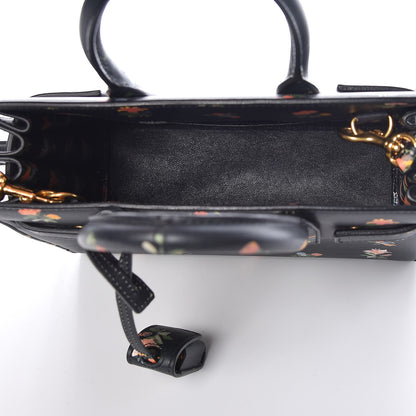 Saint Laurent Calfskin Prairie Printed Nano Sac De Jour Black 5 of 8