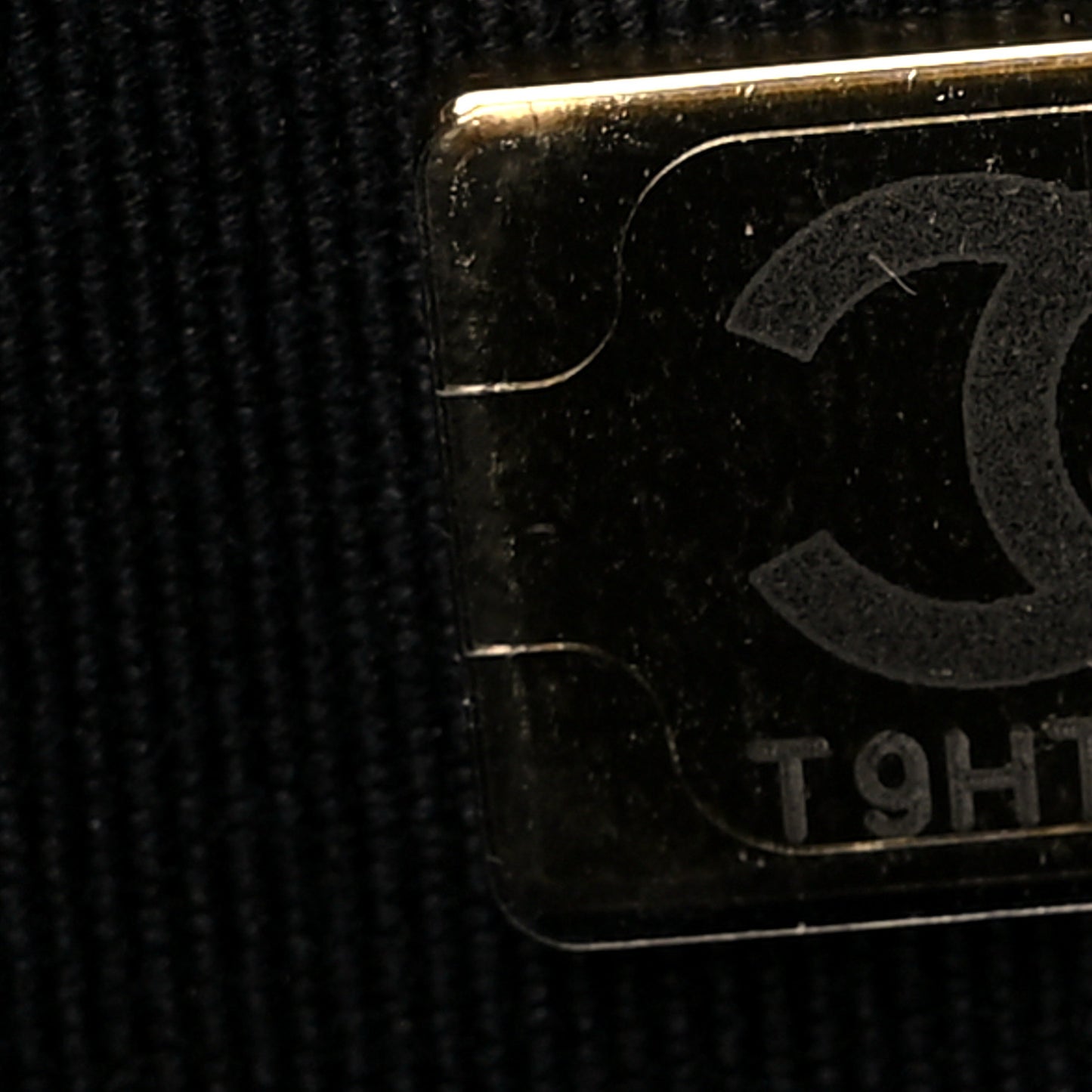 Caviar Quilted Crystal CC Wallet On Chain WOC Black