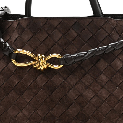 Bottega Veneta Suede Intrecciato Medium Andiamo Shoulder Bag Fondant 7 of 9