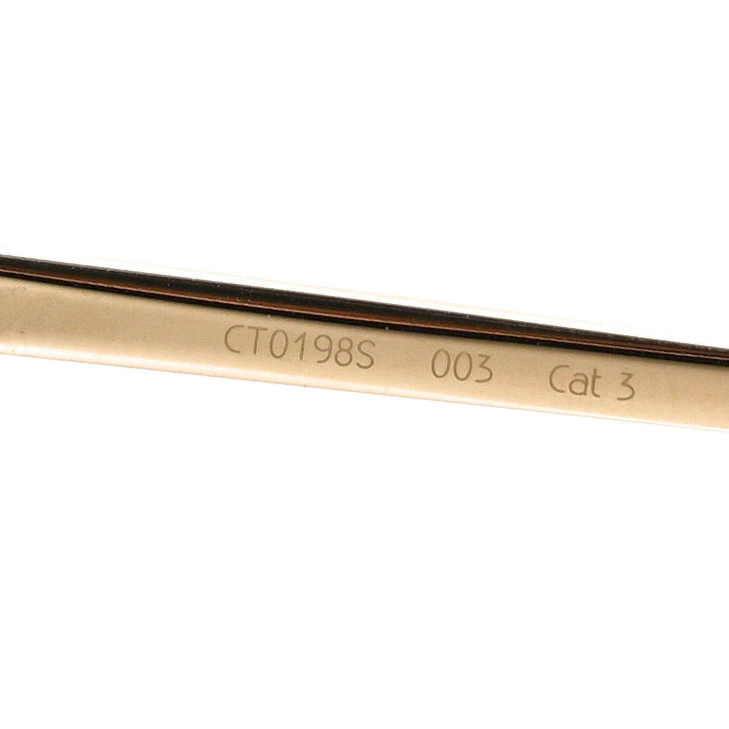 Cartier Panthere De Cartier Cat Eye Sunglasses Gold 6 of 7