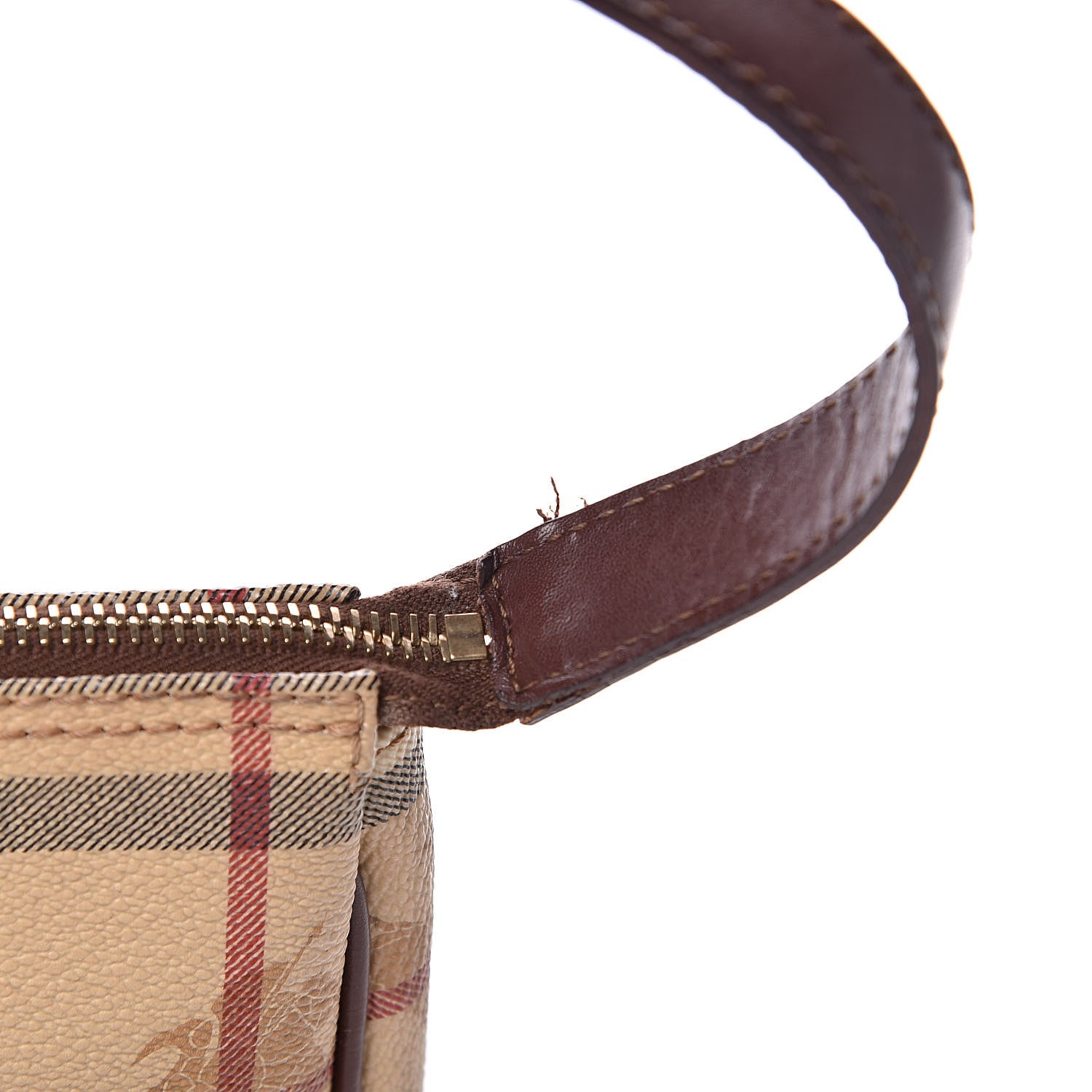 Burberry Haymarket Check Shoulder Bag Chocolate 12 of 13