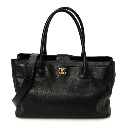 Chanel Calfskin Cerf Executive Shopper Tote Black 1 of 11