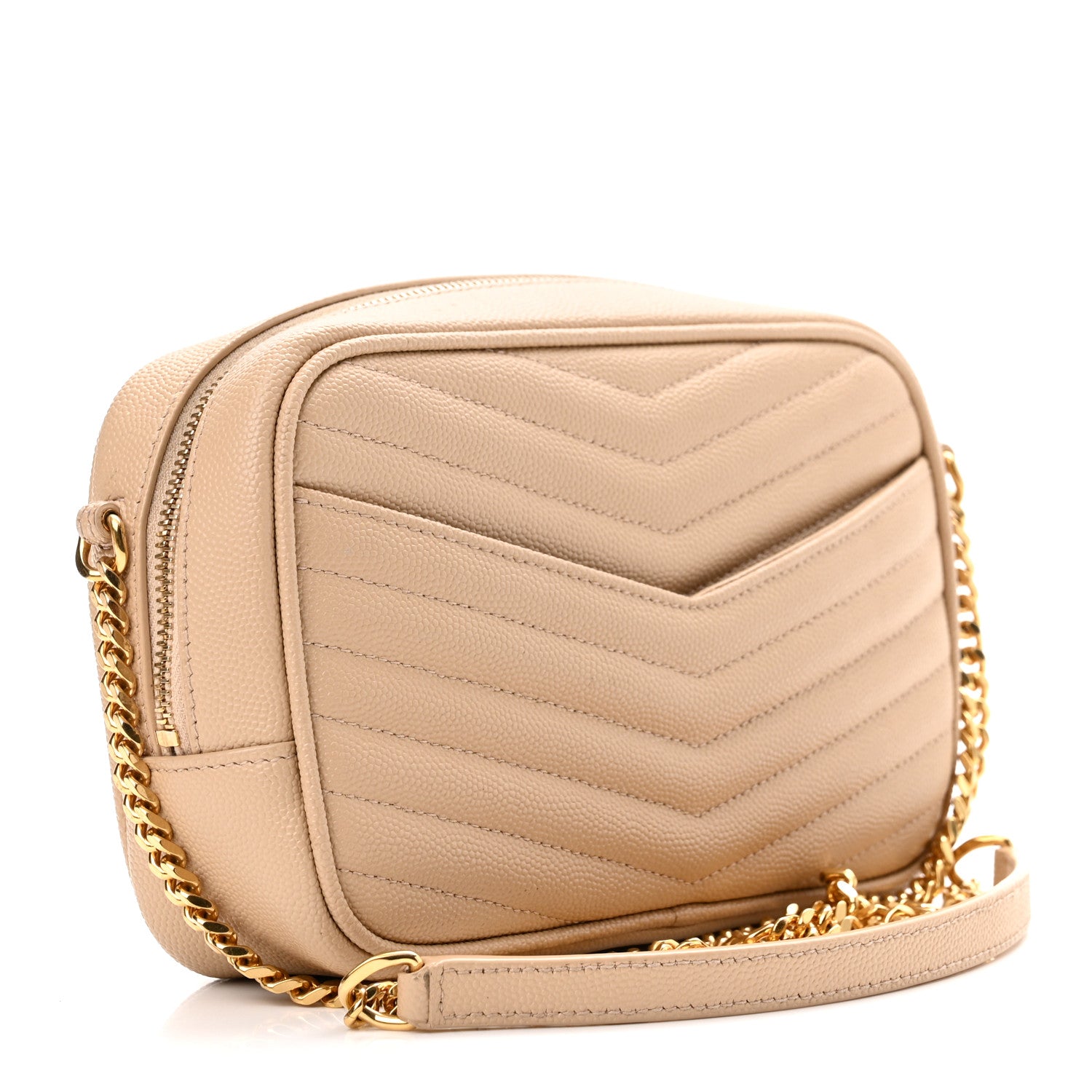 Saint Laurent Grain De Poudre Matelasse Monogram Mini Lou Camera Bag New Powder 3 of 10