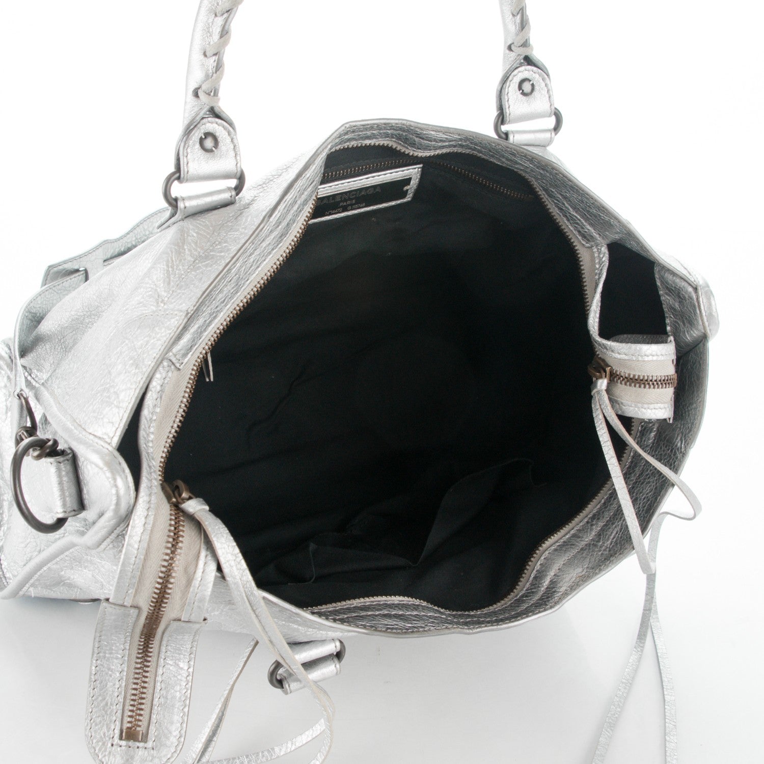 Balenciaga Agneau Classic Hardware City Gris Aluminum 5 of 7