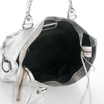 Balenciaga Agneau Classic Hardware City Gris Aluminum 5 of 7