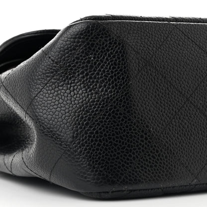 Chanel Caviar Quilted Jumbo Double Flap Black 9 of 11