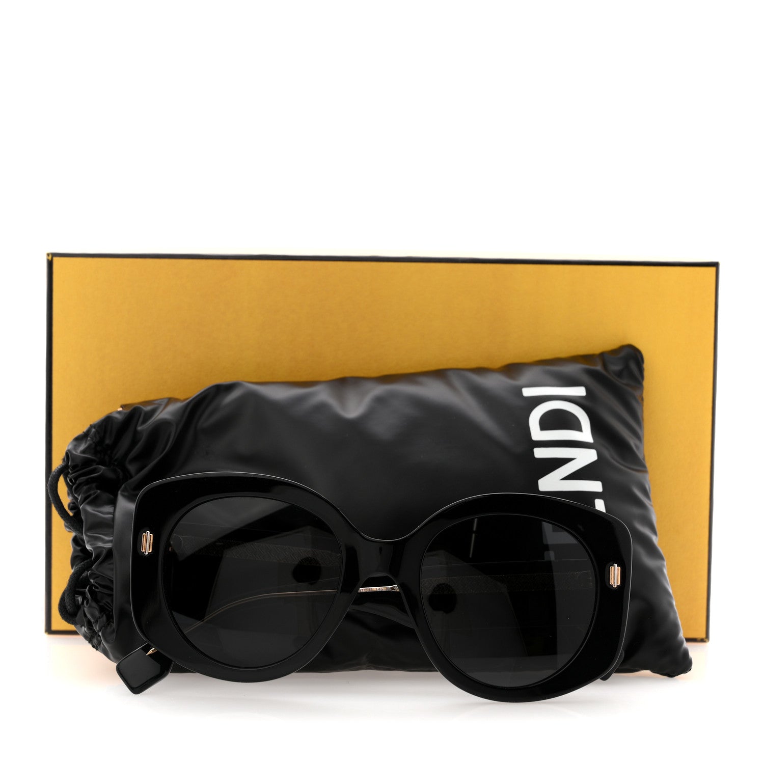 Fendi Acetate Fendi Roma Sunglasses FE40137I Black 9 of 9