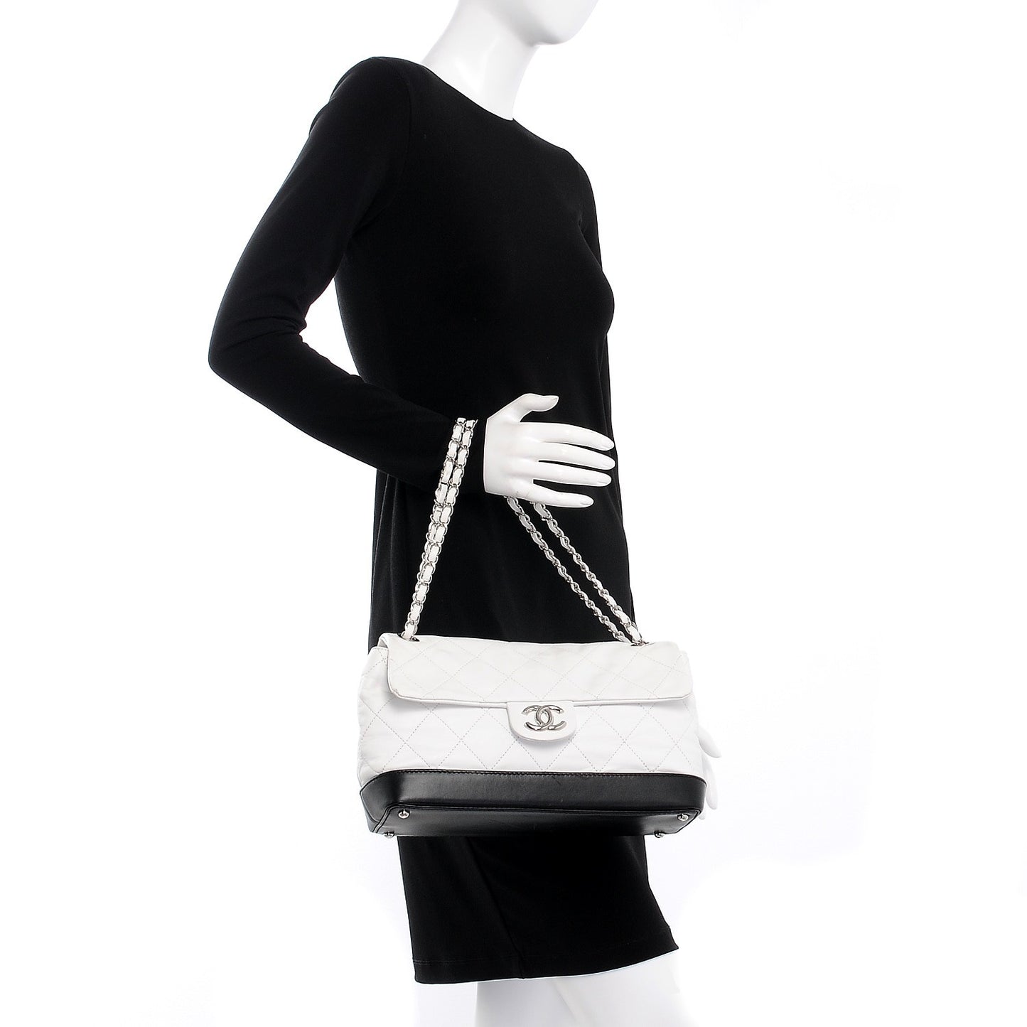 Lambskin Quilted VIP Flap White