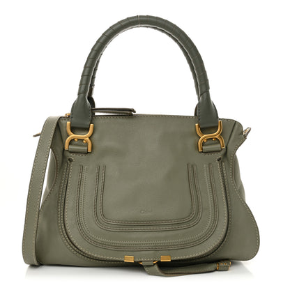 Chloe Calfskin Medium Marcie Satchel Baobab Green 1 of 12