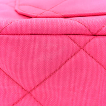Chanel Canvas Quilted Shoulder Bag Pink 13 of 13