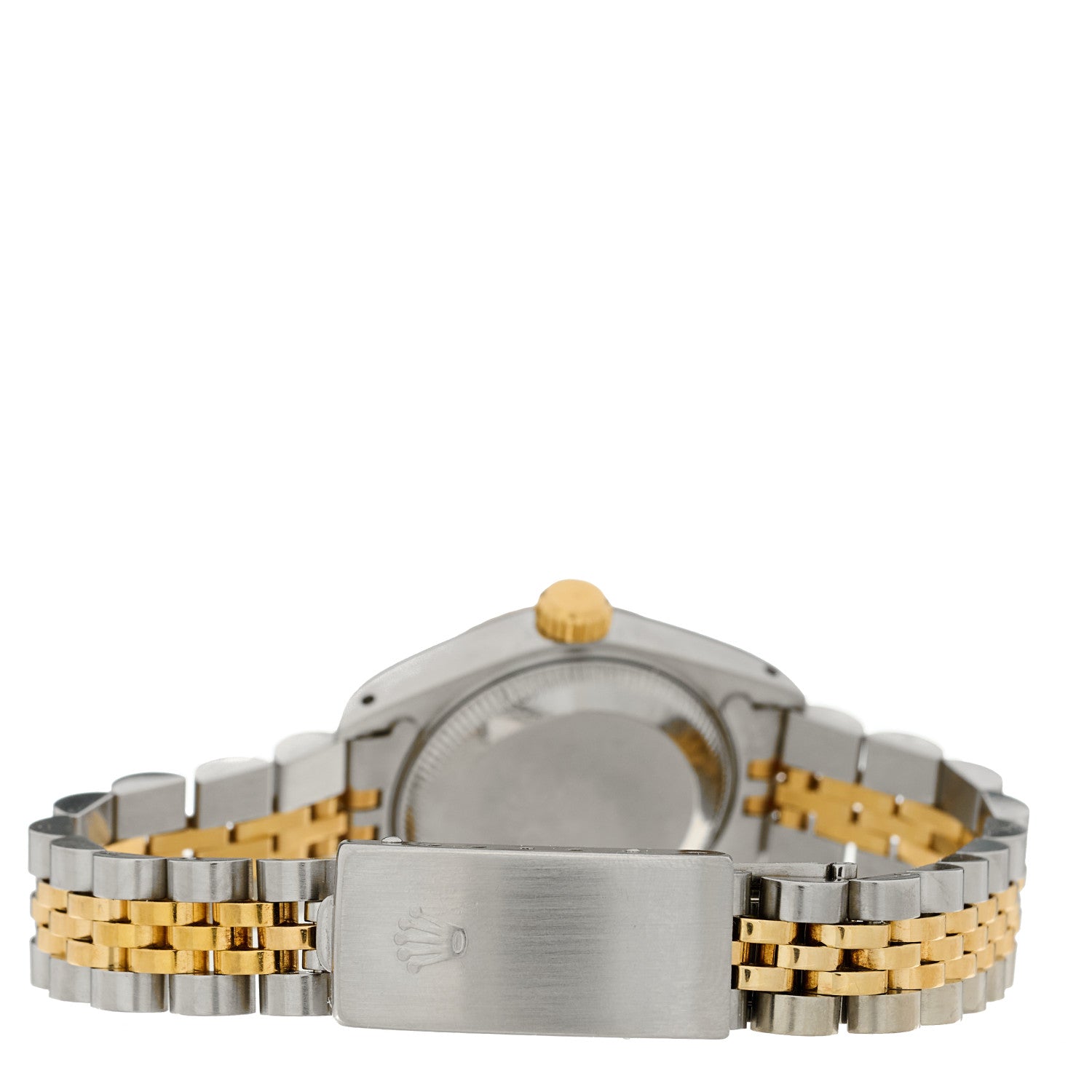 Rolex Stainless Steel 18K Yellow Gold Diamond 26mm Oyster Perpetual Datejust Watch White 69173 3 of 4