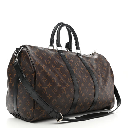 Louis Vuitton Monogram Macassar Keepall Bandouliere 45 3 of 12