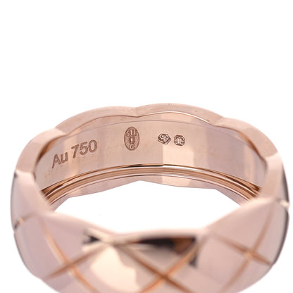 Chanel 18K Beige Gold Small Coco Crush Ring 53 6.5 6 of 7