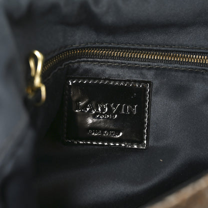 Lanvin Crackled Metallic Lame Quilted Happy Partage Bag Gold 11 of 17