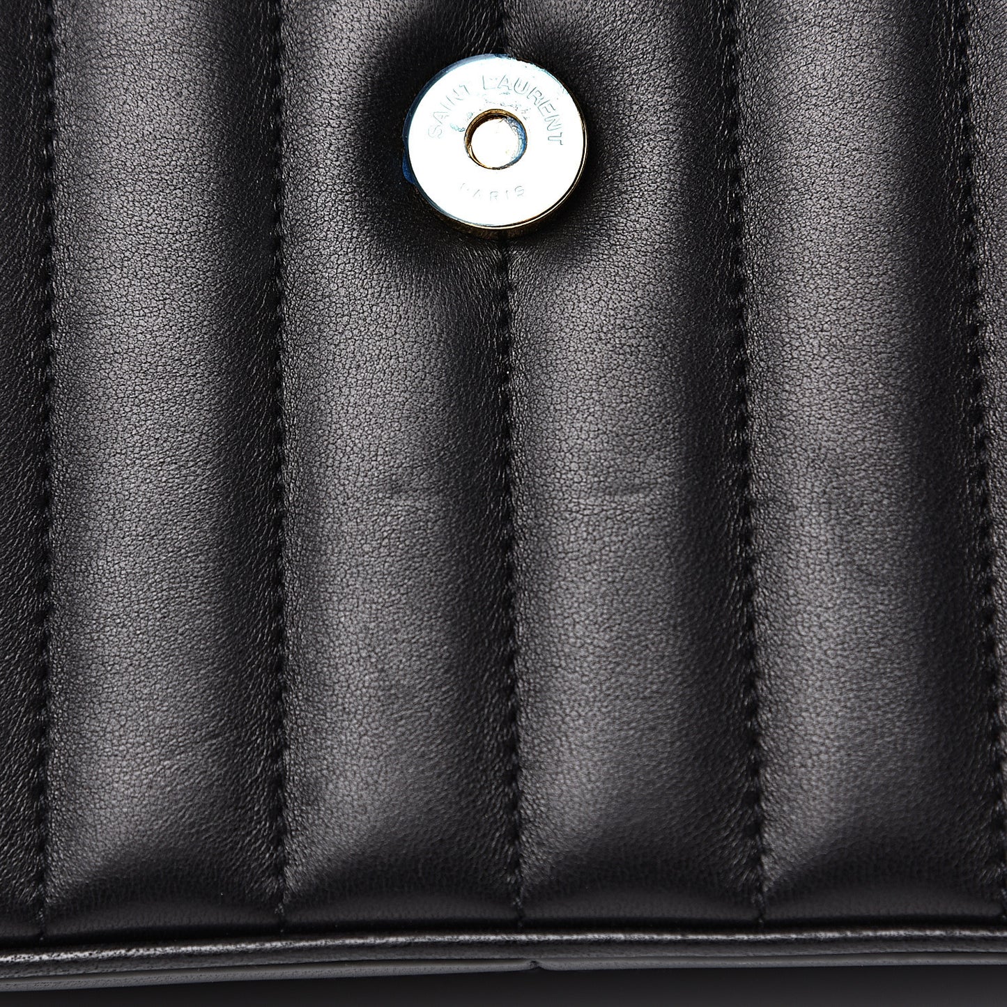 Lambskin Matelasse Monogram Medium Vicky Chain Bag Black