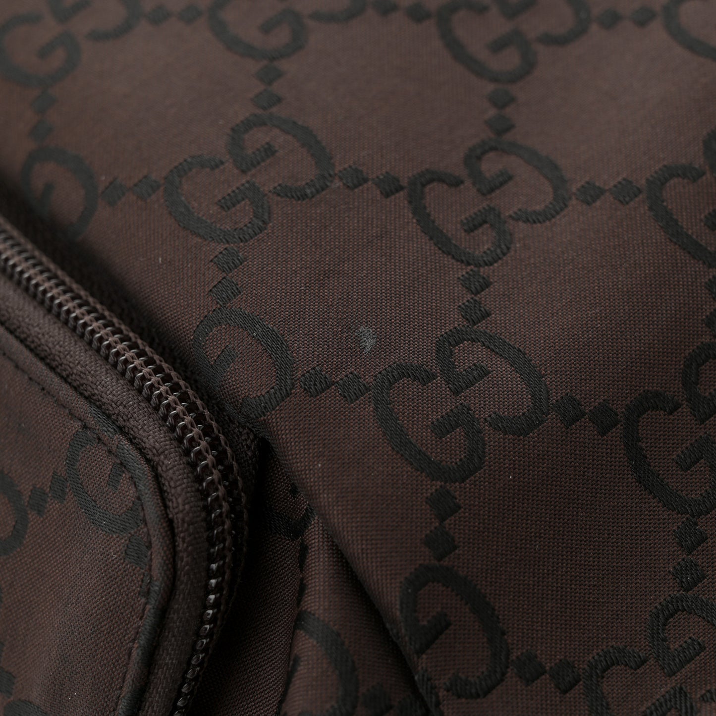 Nylon Monogram Extra Large Satchel Dark Brown